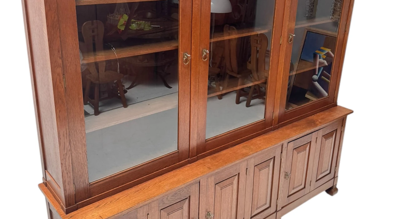 Arts & Crafts Library Bookcase by Willem Penaat for De Woning Amsterdam, 1904